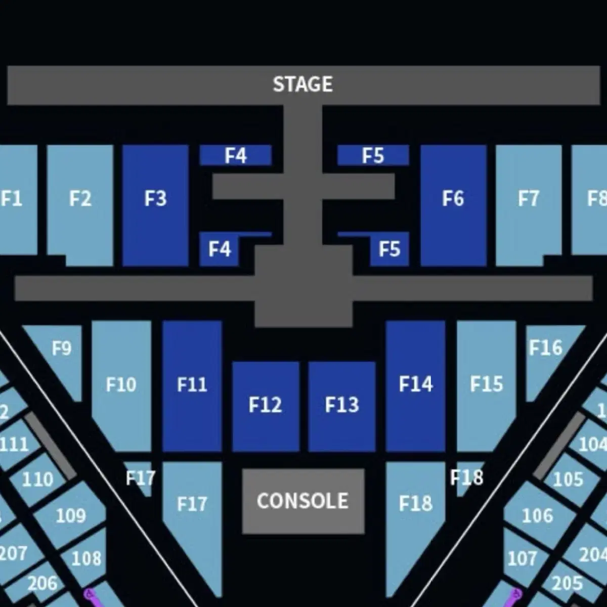 NCT127 콘서트 막콘 vip F6 8열