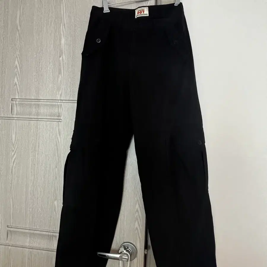 아워캐비넷 black washing cargo pants