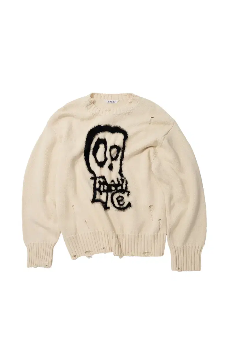 ETCE Skull Knit Ivory M