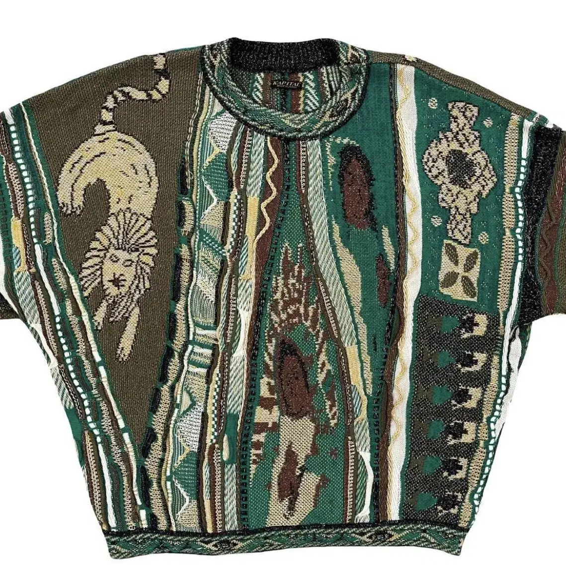 Kapital rasta virgin mary gaudy sweater