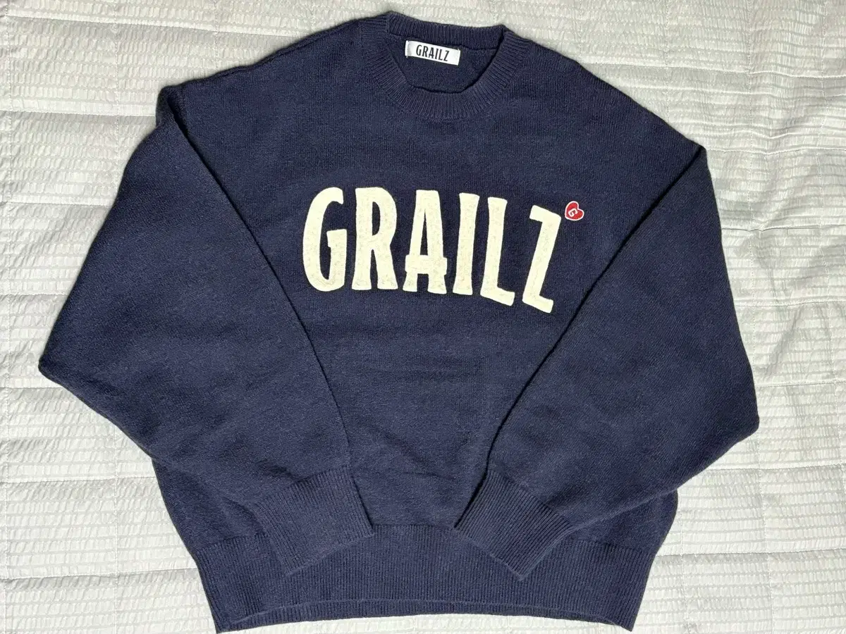 Grimes SIGNATURE HEART KNIT [NAVY] 2 sizes