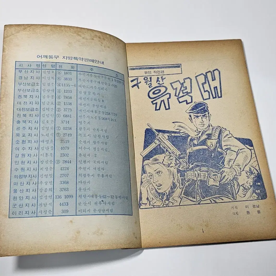 1971년 구월산유격대 권웅 그림