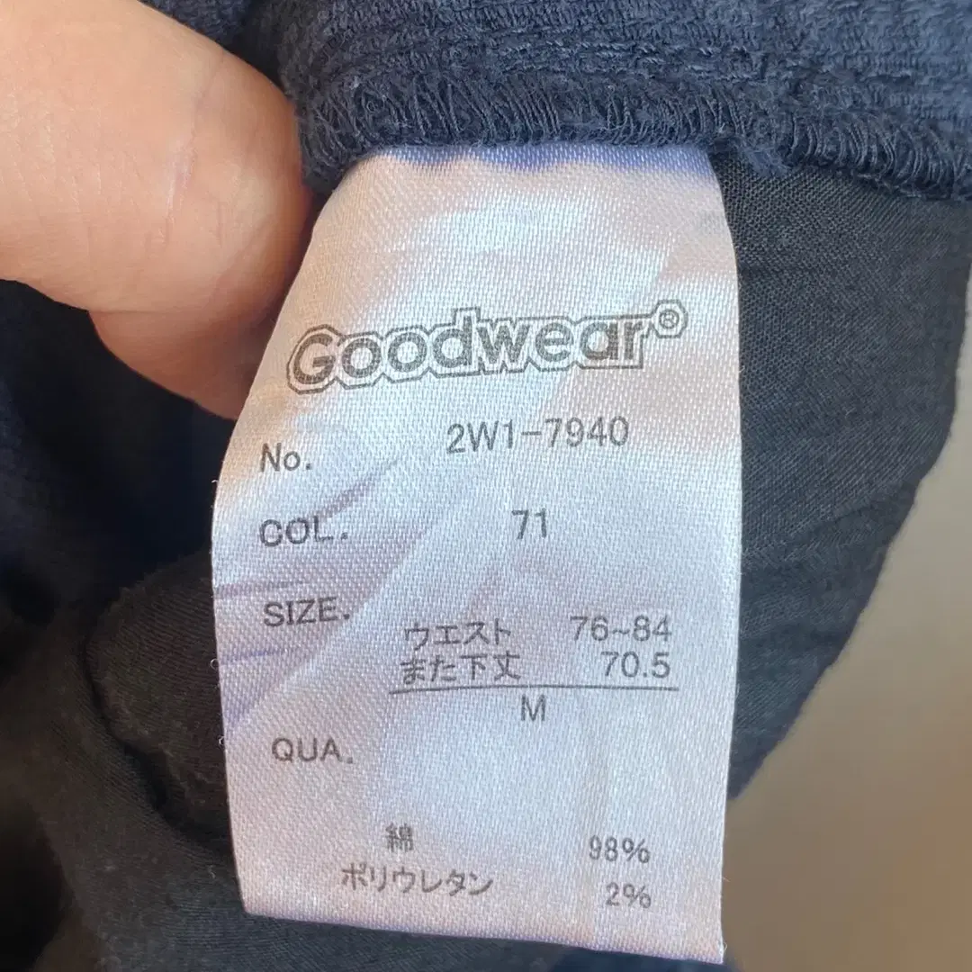 GOOD WEAR 네이비코듀로이밴딩팬츠(M)/11699