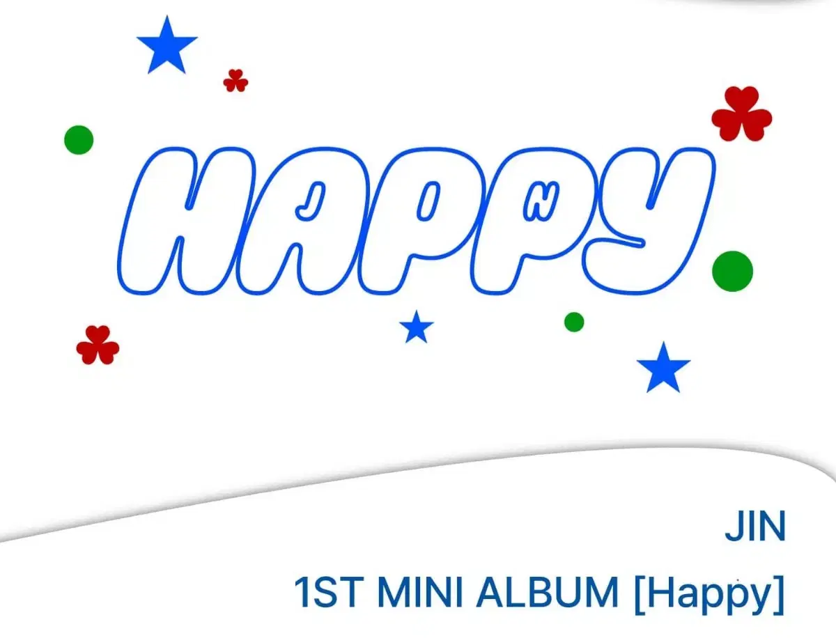 JIN MINI ALBUM [Happy] random 진 솔로 앨범 대량