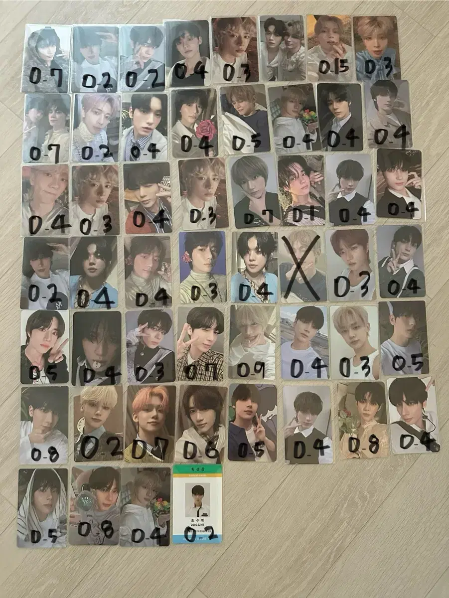 txt photocard individual, bulk wts