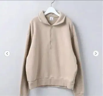 6(ROKU) COTTON SWEET HALF ZIP PULLOVER