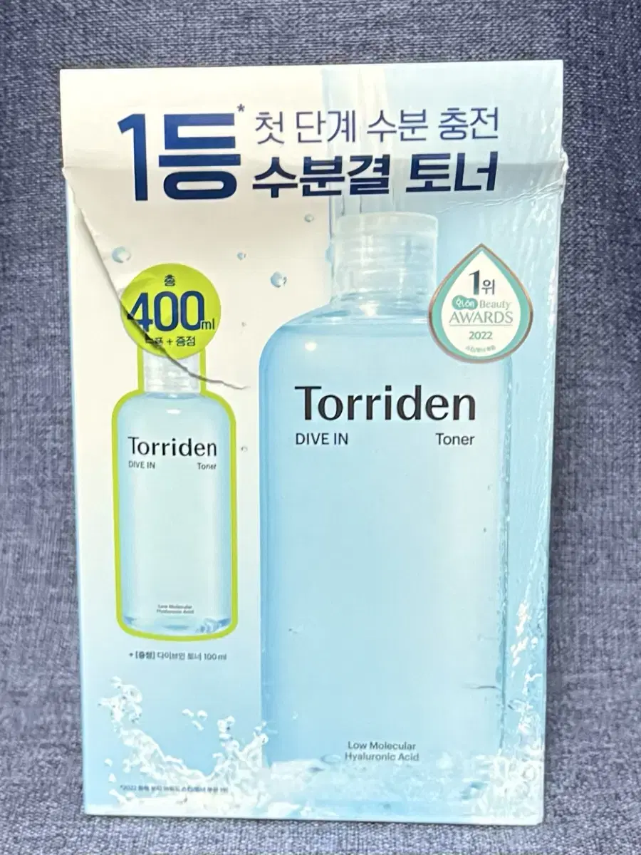 토리든 다이브인 저분자 히알루론산 토너 300ml+100ml