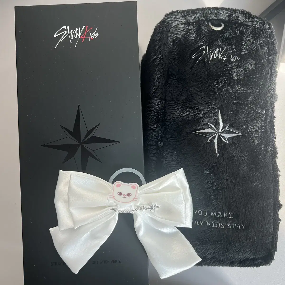 Today only this price ) skz compass rod + pow + lightstick ribbon ( jinilet )