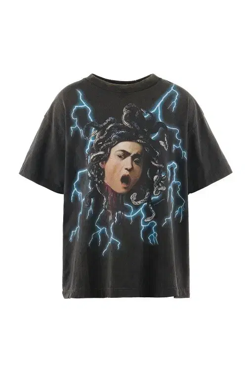 Saint Michael Medusa Short Sleeve T-Shirt Black - 24AW