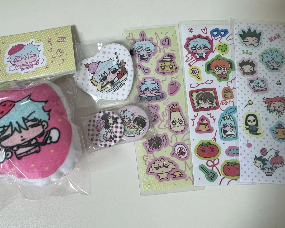 Gintama Dedication unofficial goods Kangaroo sticker Cushion Keyring Pin Badge Wts.