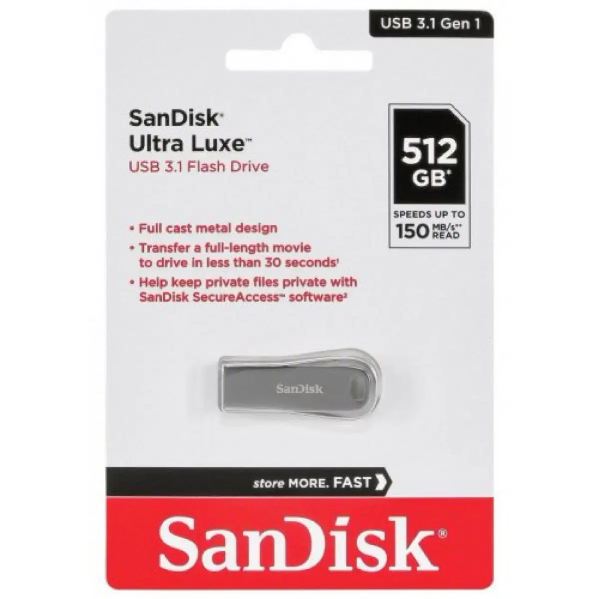 [미개봉새상품] 샌디스크 USB 3.1 512GB