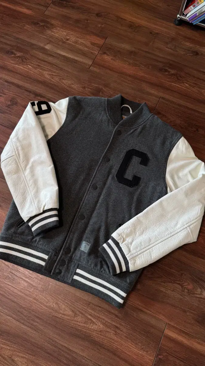 Calhart WIP Varsity Jacket Grey S