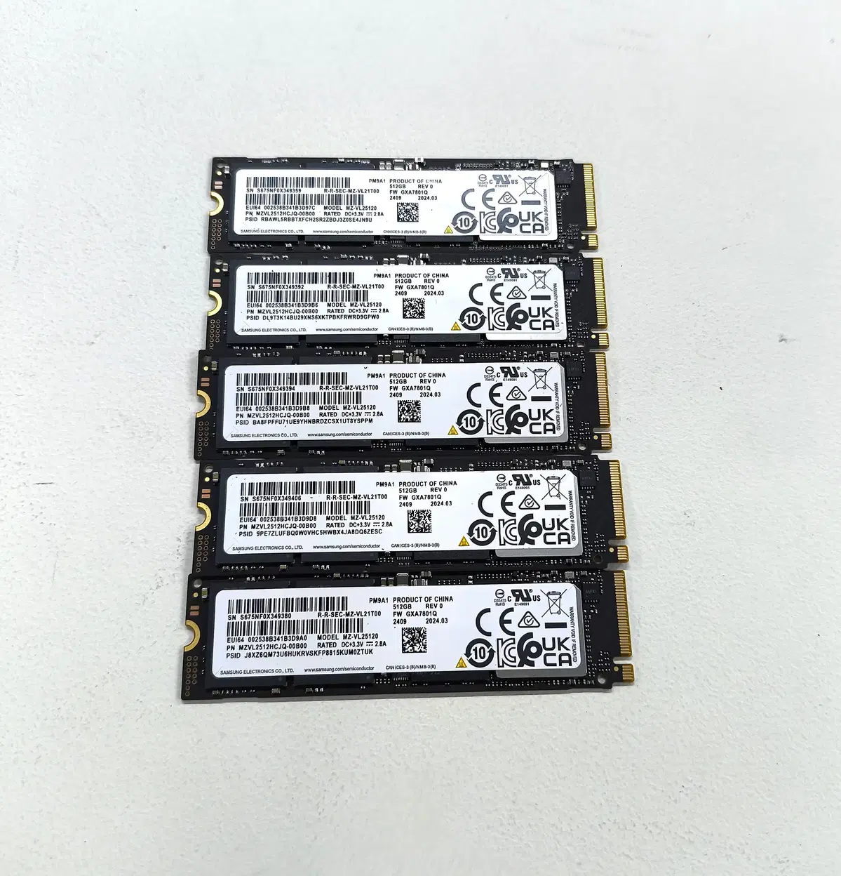 삼성 PM9A1 M.2 NVMe 512GB Gen4 신품에서 탈거