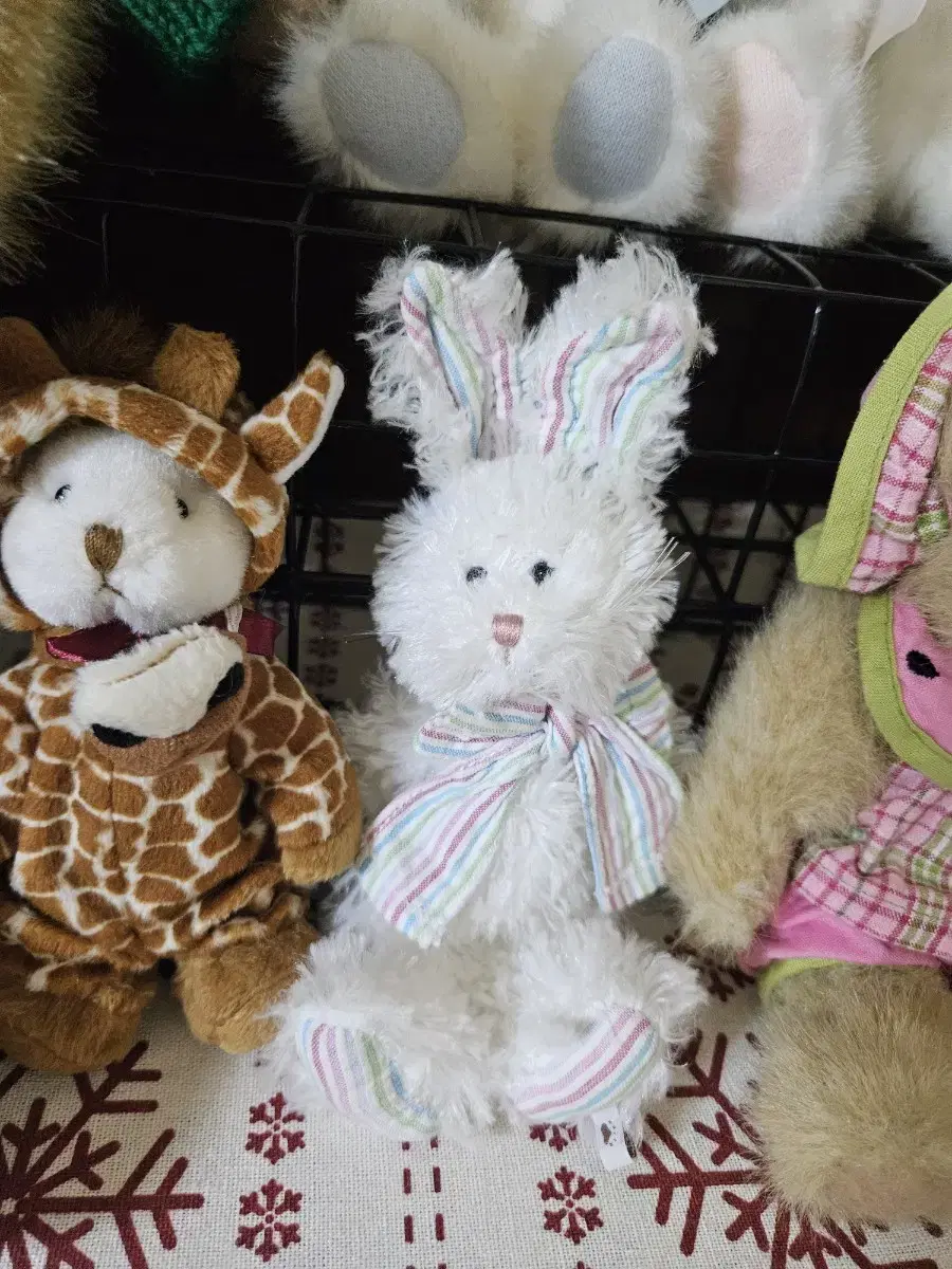 Boys Bear Striped Bunny Puffy