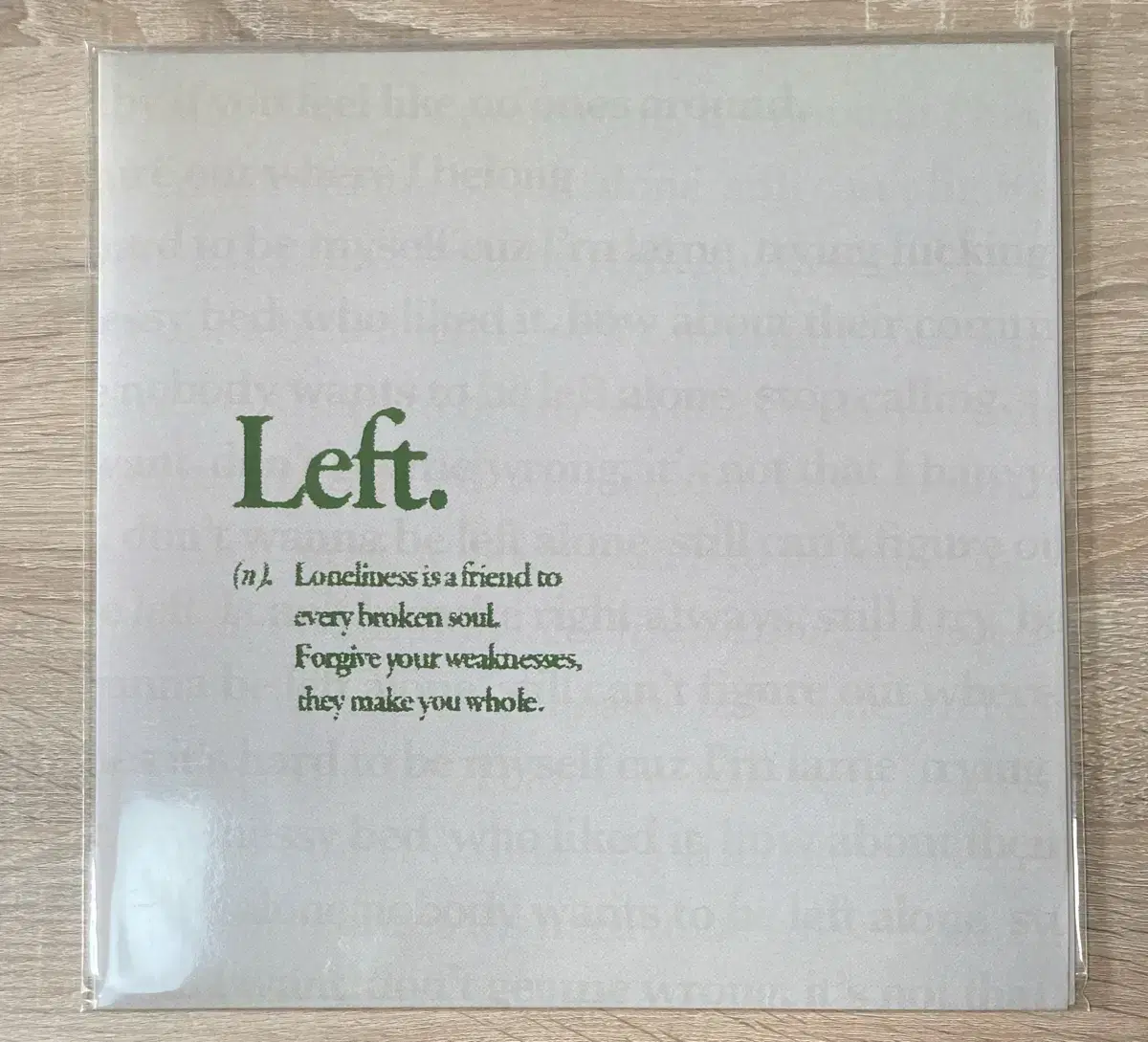 Hot Felt (Yeeun) - LEFT (unsealed LP white limited album) for sale