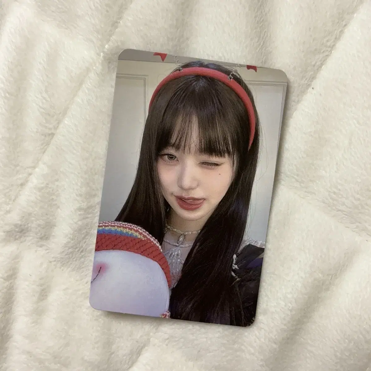 ive mine soundwave christmas jang wonyoung unreleased photocard wts