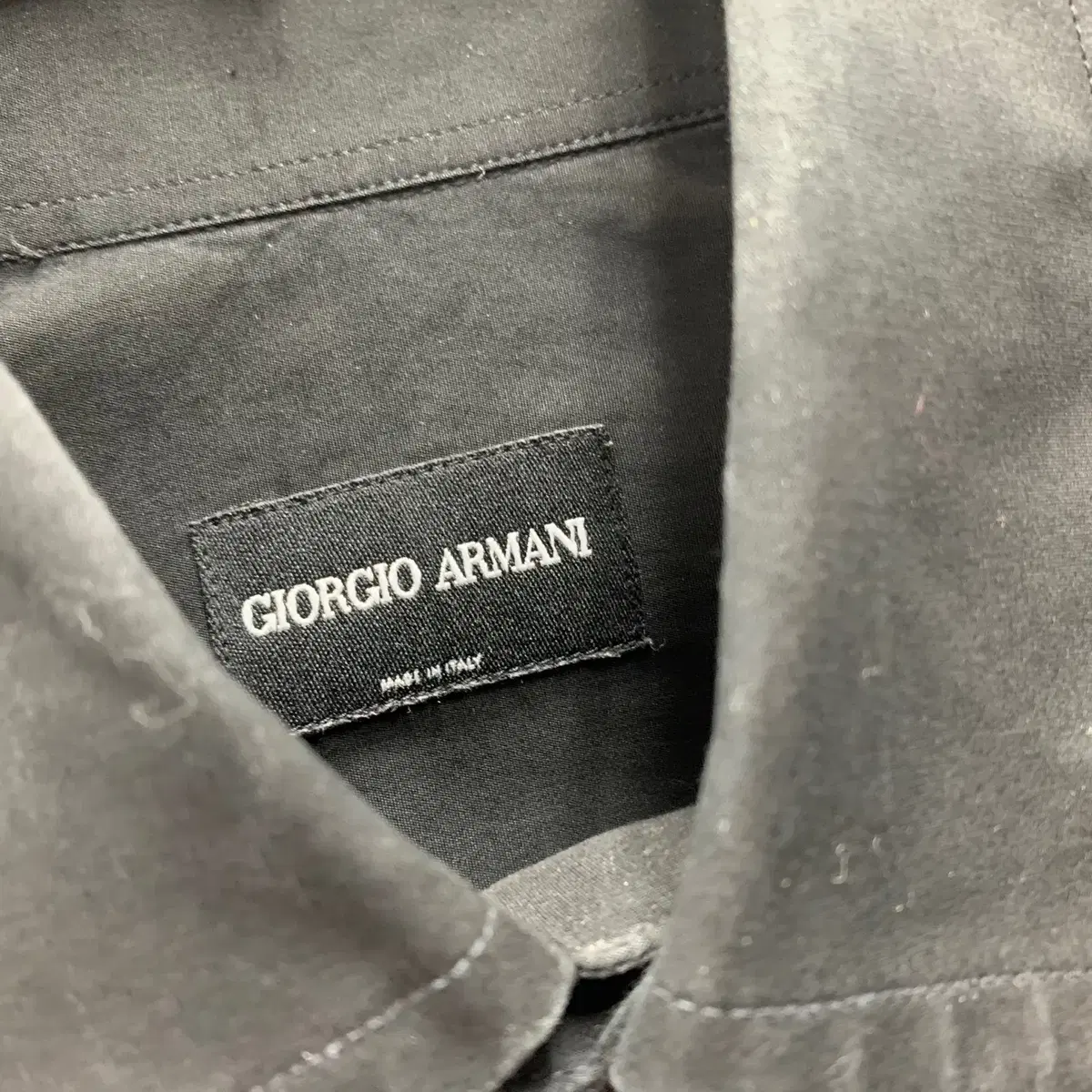 GIORGIO ARMANI 조르지오 아르마니 블랙 와이셔츠 C812