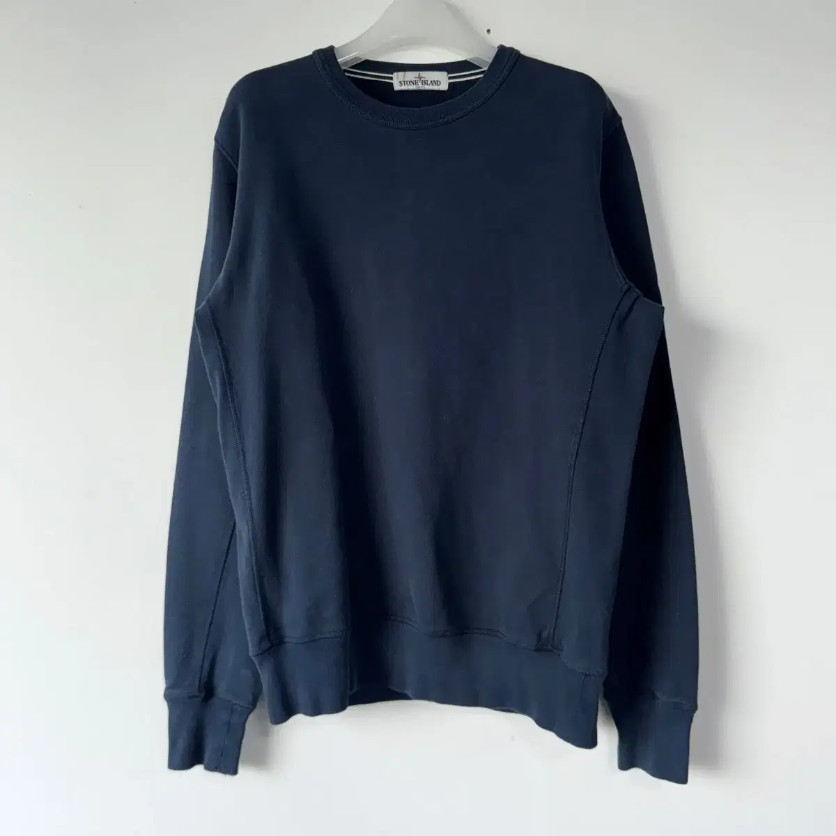 Stone Island Navy Brushed Sweatshirt