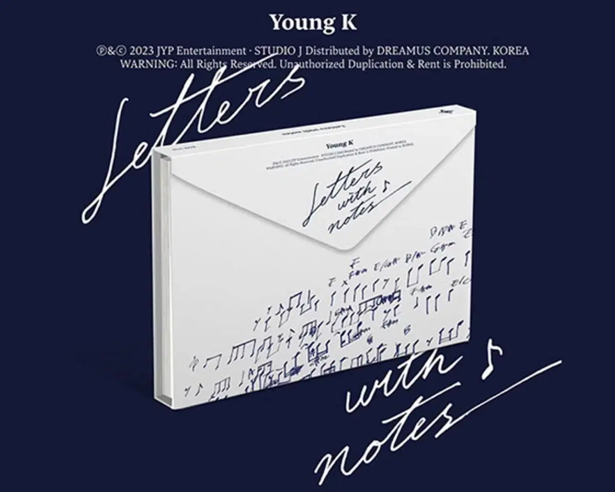 English letters with notes sealed album