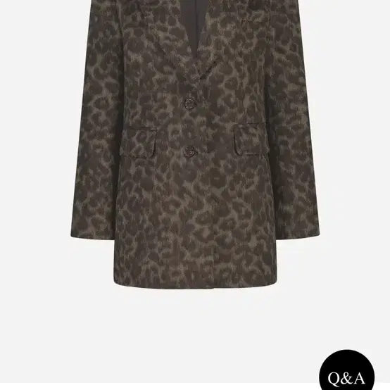 더로랑 24FW Leopard wool half coat (M size)