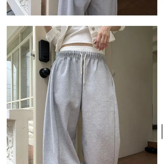 릿킴 WIDE BALLOON SWEAT PANTS (그레이)