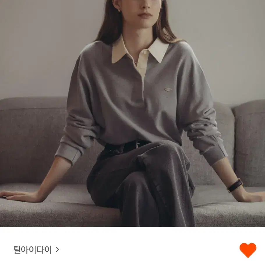 틸아이다이 cotton solid polo t-shirt Melange