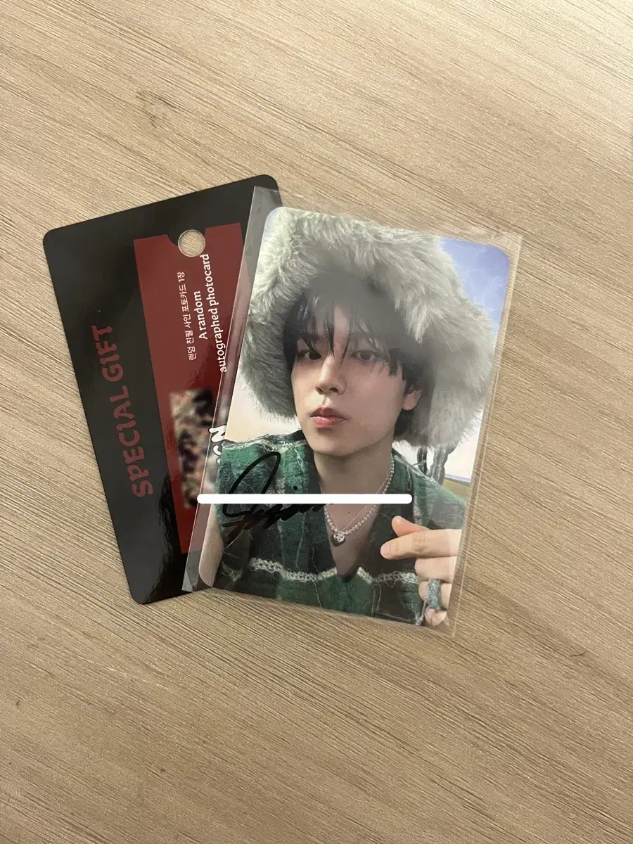 ate ld skz seungmin signature photocard