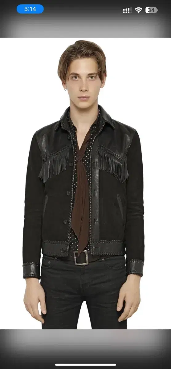 Saint Laurent Tesla Leather Jacket SLP SAINT LAURENT PARIS