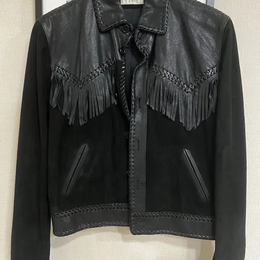 생로랑 테슬 레더 자켓 slp saint laurent paris