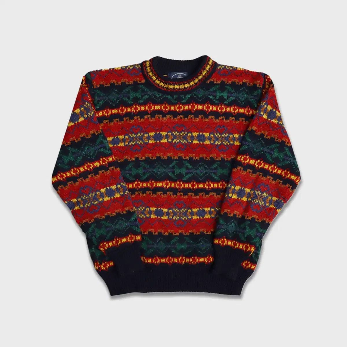 Cross Rank Wool Blend Knit