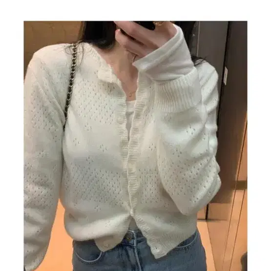 미뉴에트 flever cardigan 가디건 아이보리