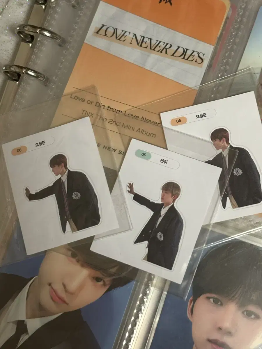 TheNewSix TNX broadcast 띠부띠부씰 럽올다이 KK4N Alpo Eunhwi unreleased photocard WTS