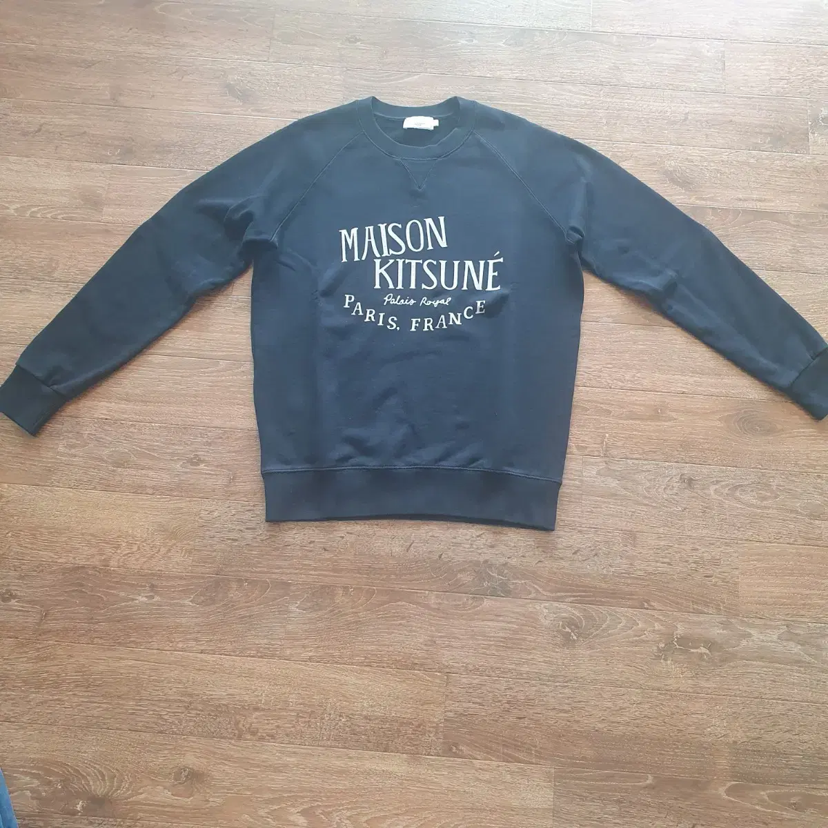 Maison Kitsune Logo Print Crew Neck Sweatshirt for Women