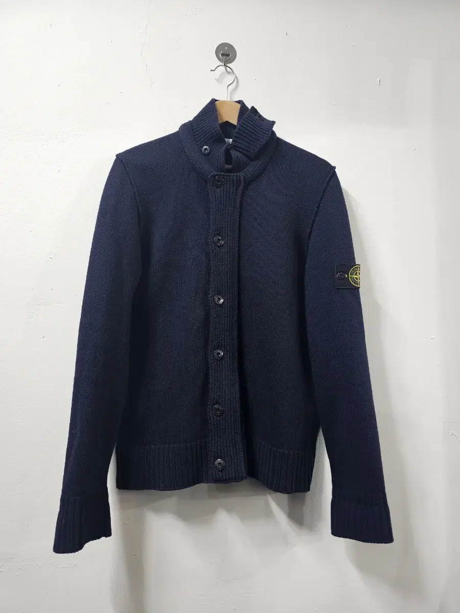 Stone Knit Zip Up L