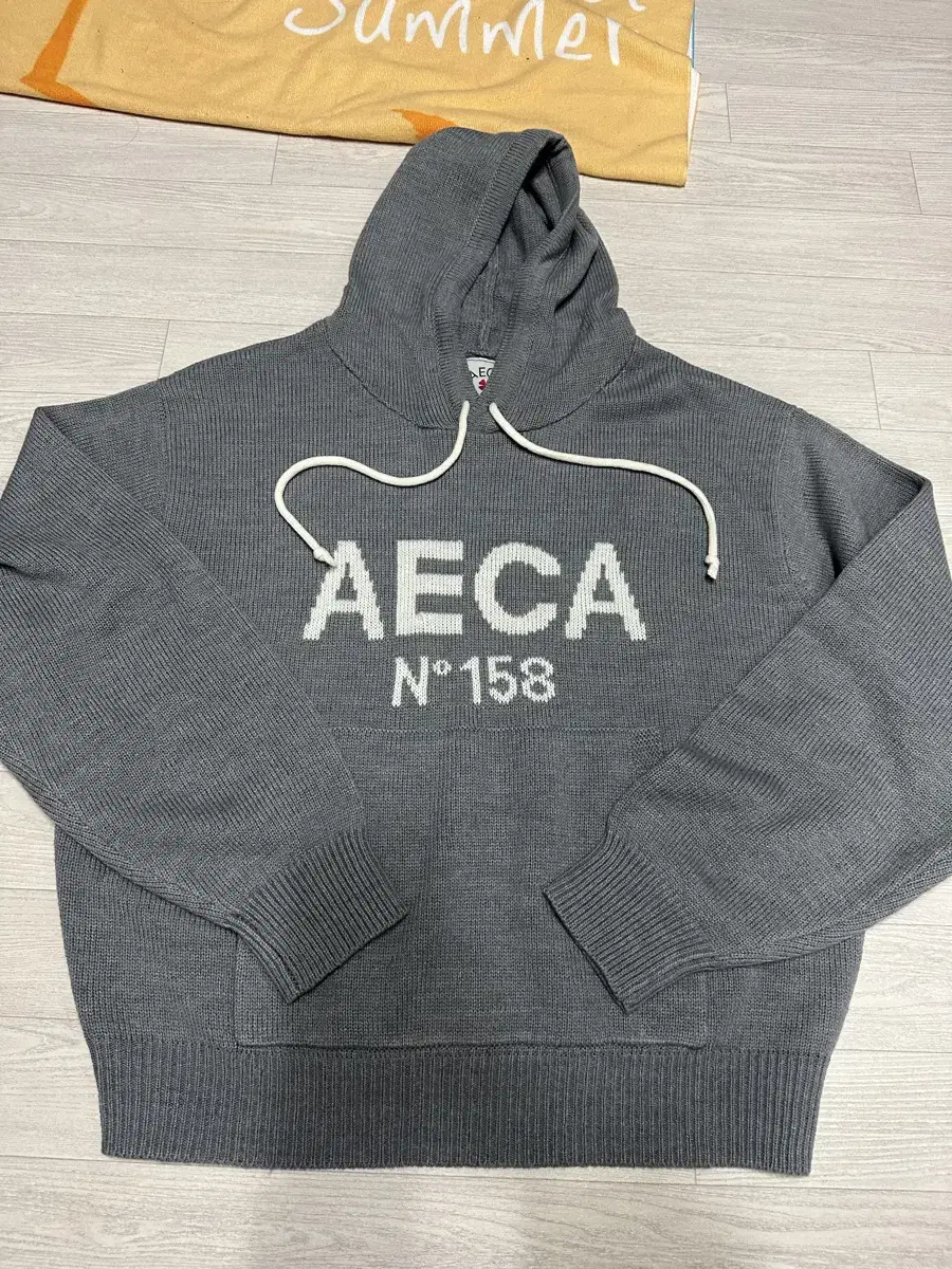 [M] AECA Eika Gray Knit Hoodie