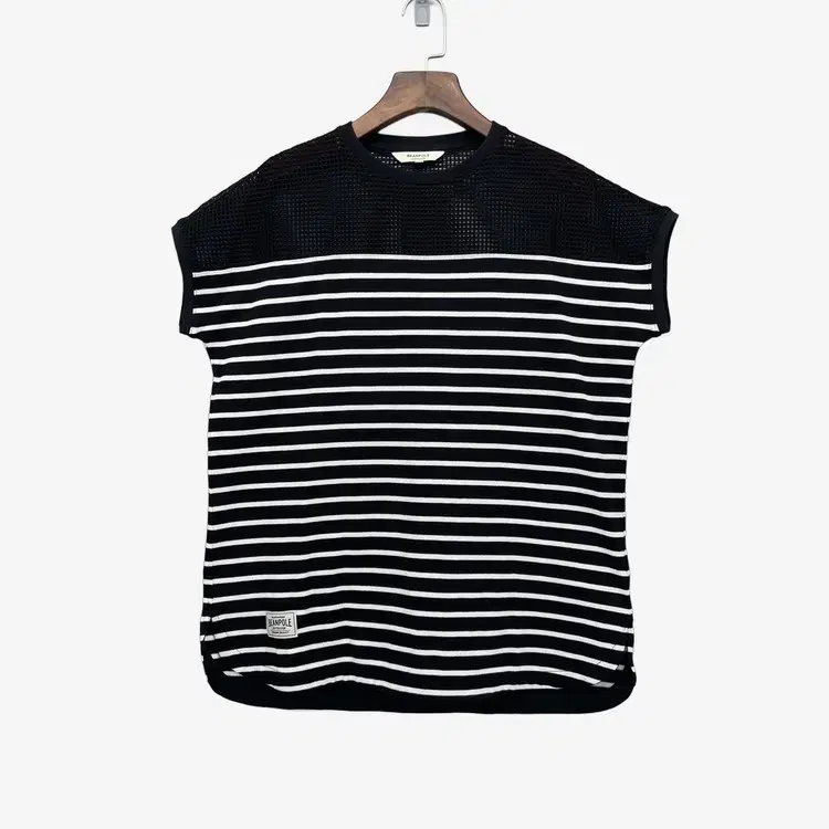 (95) Beanpole Men's yeoreum Striped Sleeveless Black