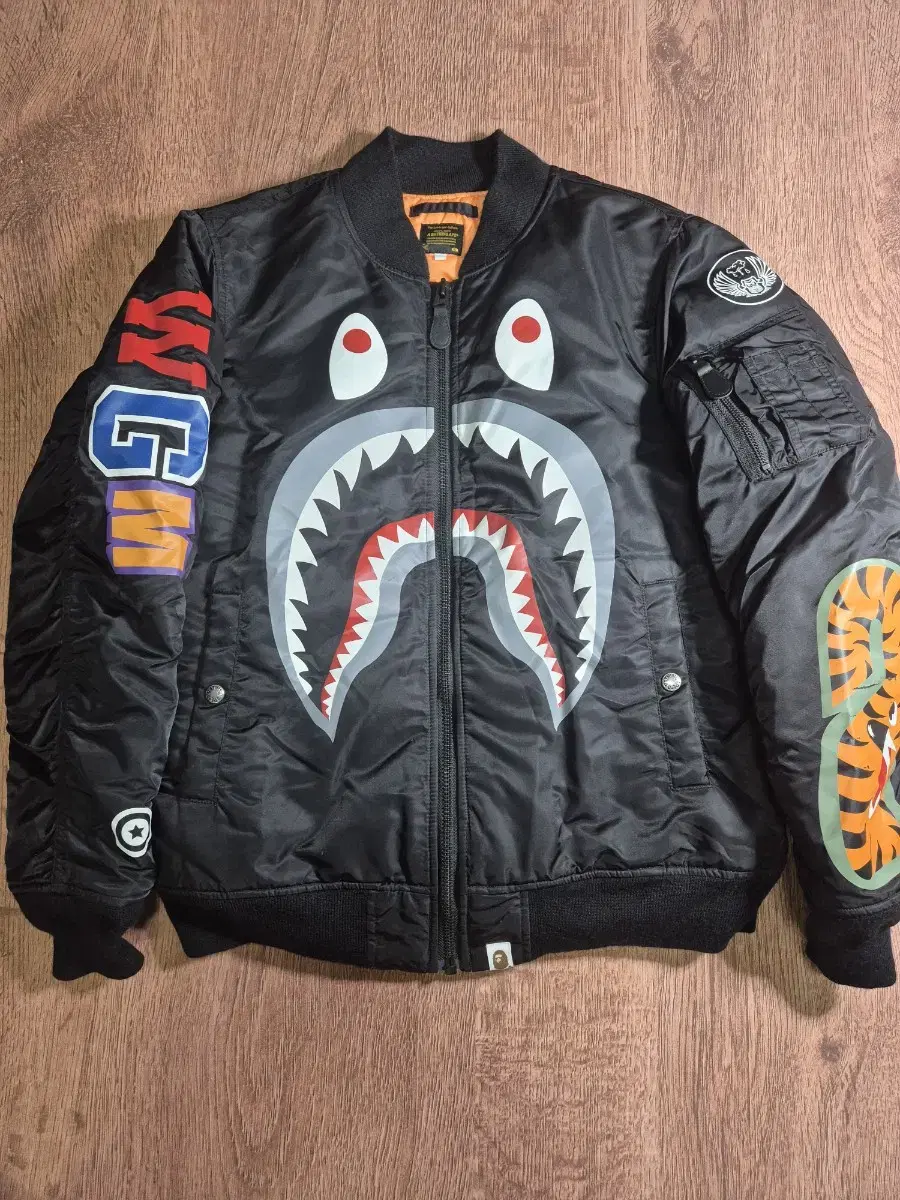 Bape Vape Shark MA-1 Shark Bomber Jacket