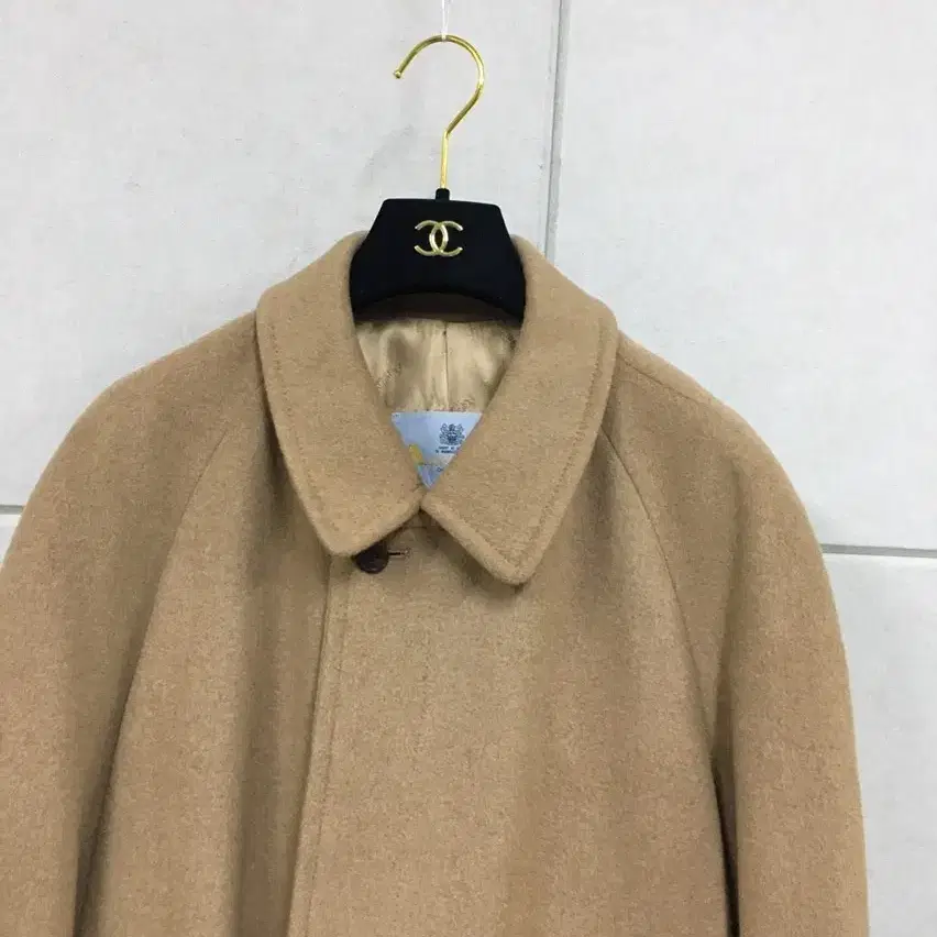 (77~88)Aquascutum 핸드메이드 퓨어캐시미어 카멜 롱코트