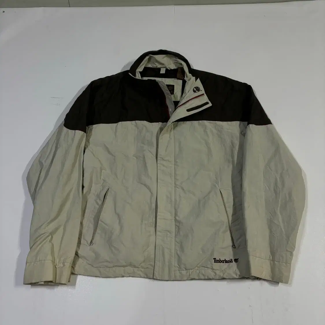 105 Timberland 90s Nylon Colorblocked Barrier Jumper