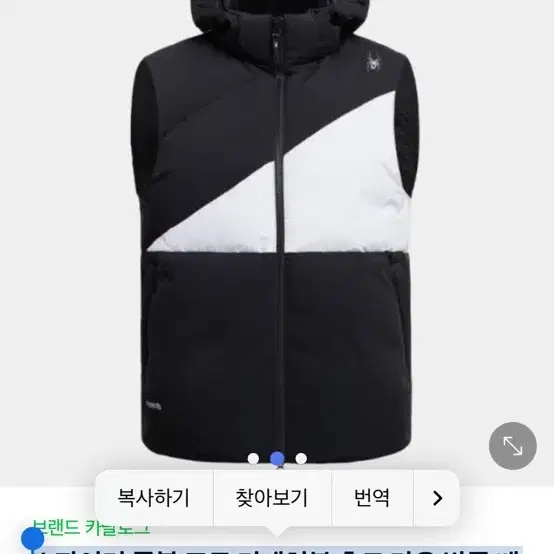 스파이더 패딩조끼