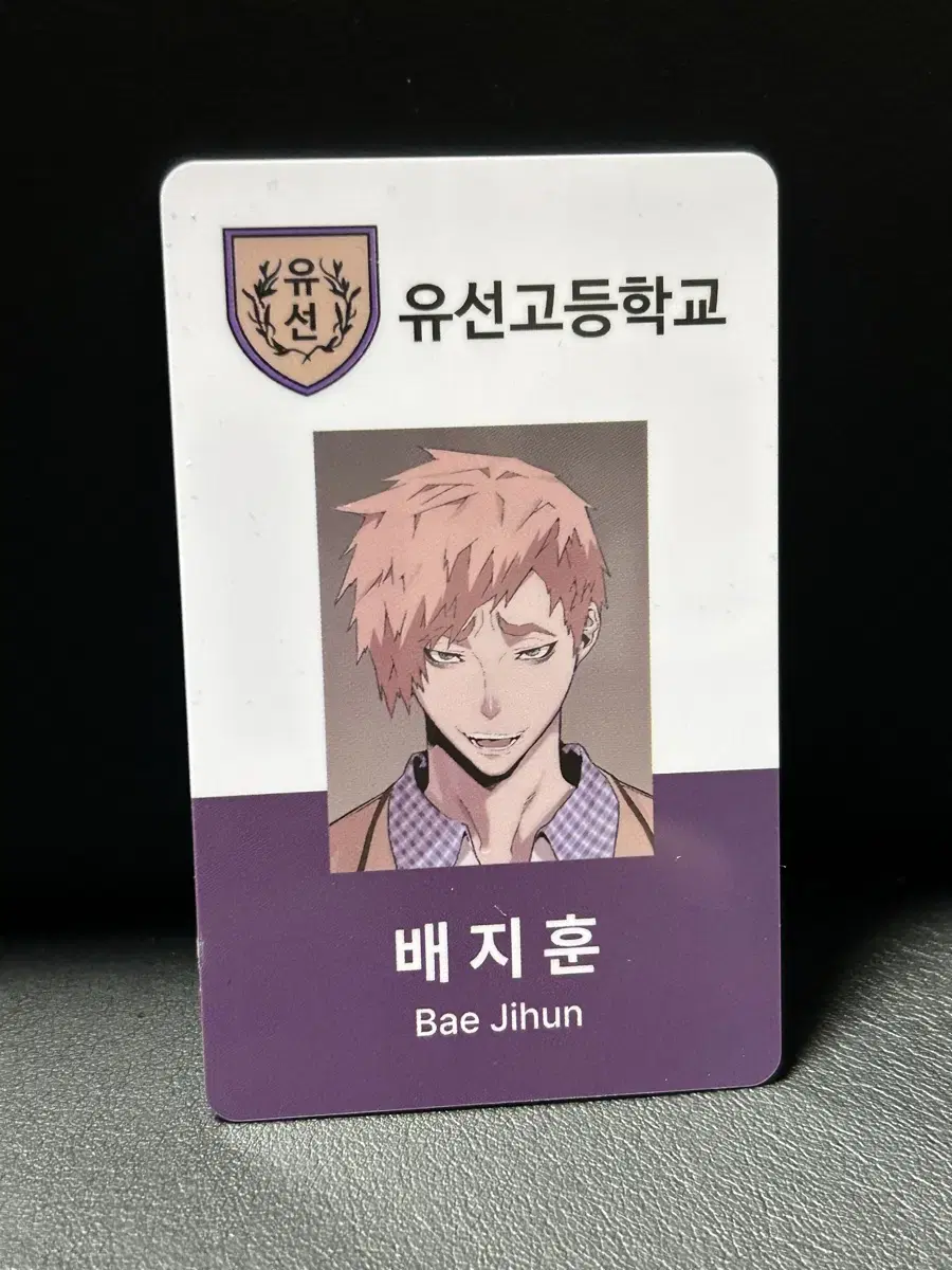 weakhero bae jihoon student ID sells