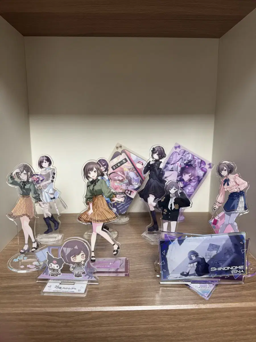 Shinonome Ena acrylic stand bulk tower record 4th Anniversary Appreciation Festival Lawson San Rio