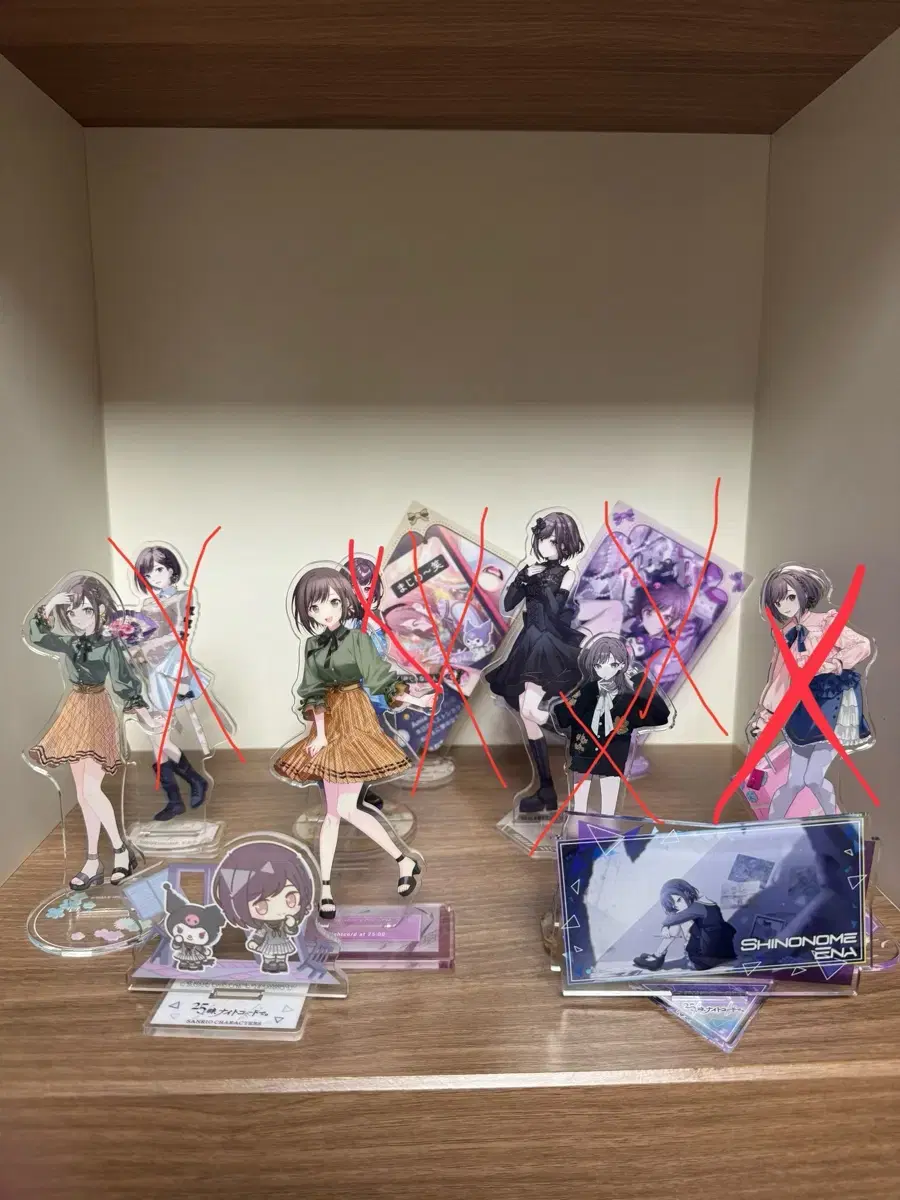 Shinonome Ena acrylic stand bulk tower record 4th Anniversary Appreciation Festival Lawson San Rio