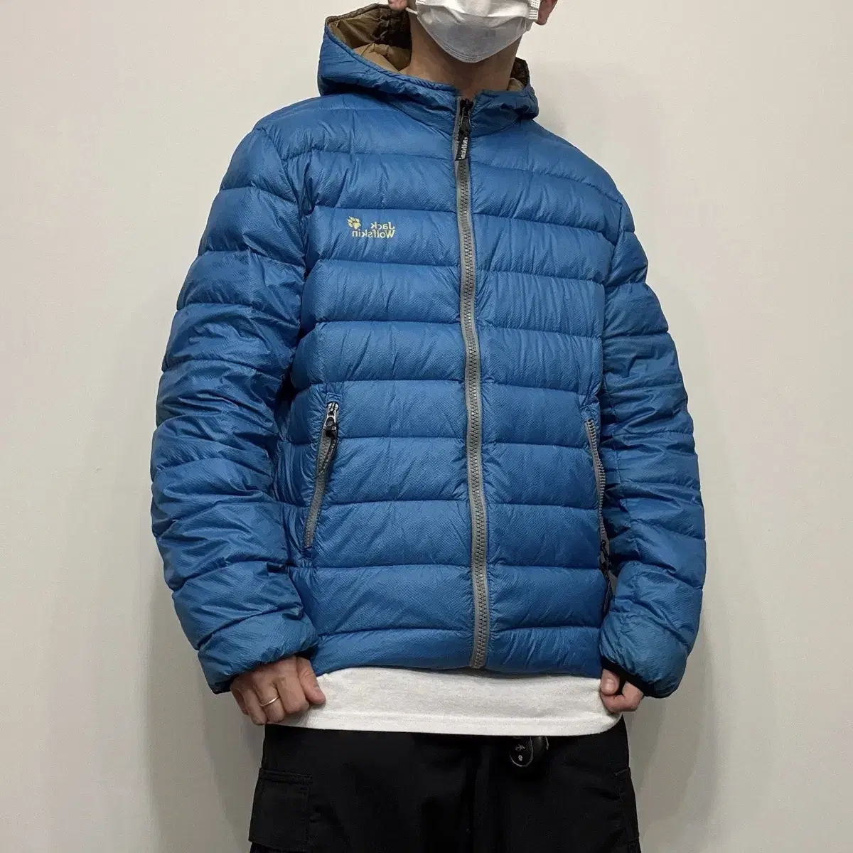 JackWolfskin 잭울프스킨 빈티지블루 고프코어 경량패딩