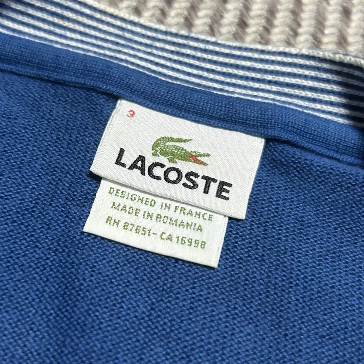 [ M ] Lacoste 라코스테 니트 가디건