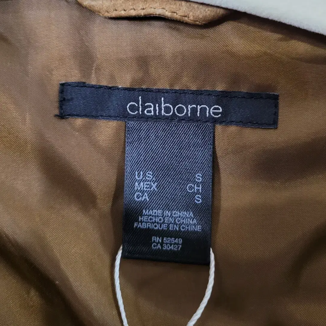 Claiborne 100% 스웨이드 자켓 S