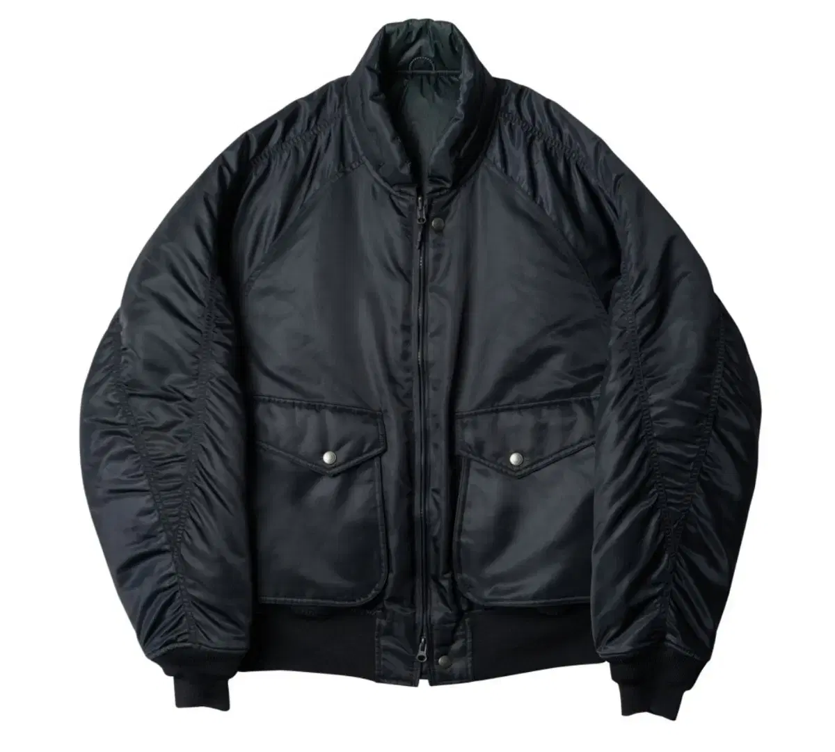 Rootfinder Reversible Pilot Jacket M Inkblack/Dark Green