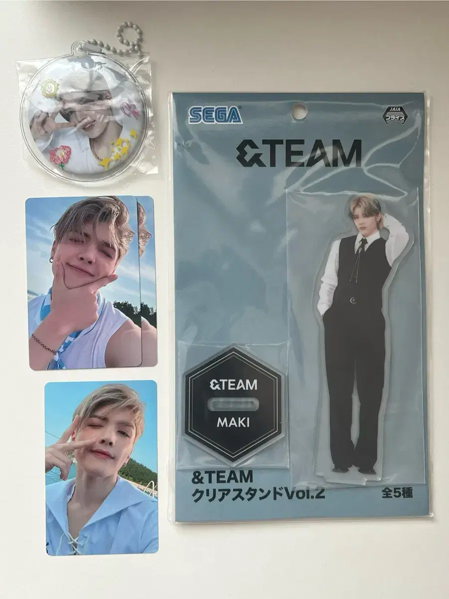 &team fuma Sega Crane Aksta Setunon Canbadge photocard WTS