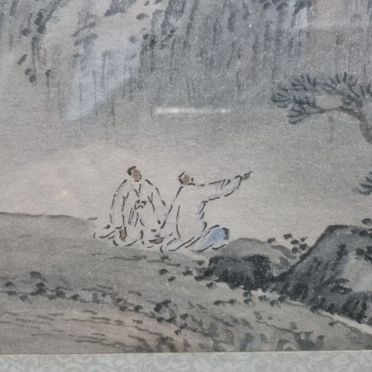 도촌 신영복/진품/산수화/그림/액자/국전작가