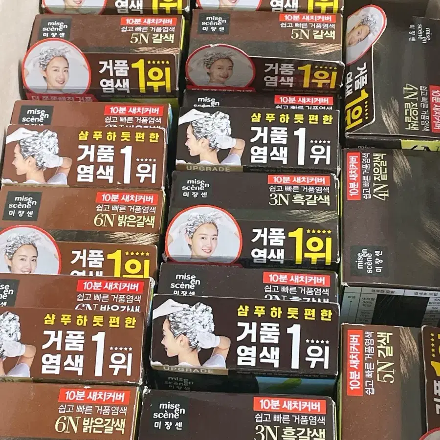 (최저가)미쟝센 거품 염색약 새치 전용 염색 갈색 흑갈색 밝은 갈색